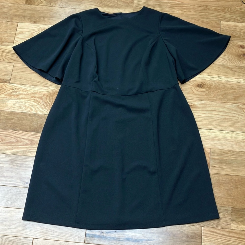 Donna Morgan Elegant Black Long Sleeve Dress 16W